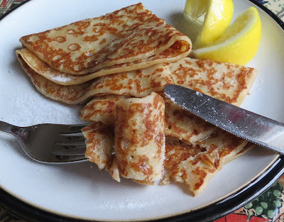 Crepes with Lemon & Sugar for Two