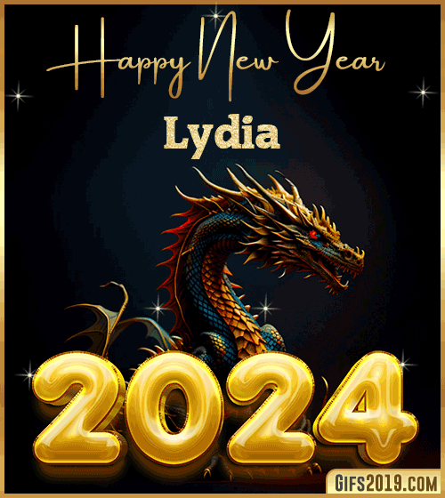 Happy New Year 2024 gif wishes Lydia