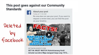 LOOK| Facebook deleted an article kahit na hindi fake news, patunay na kontrolado na ng dilawan ang facebook