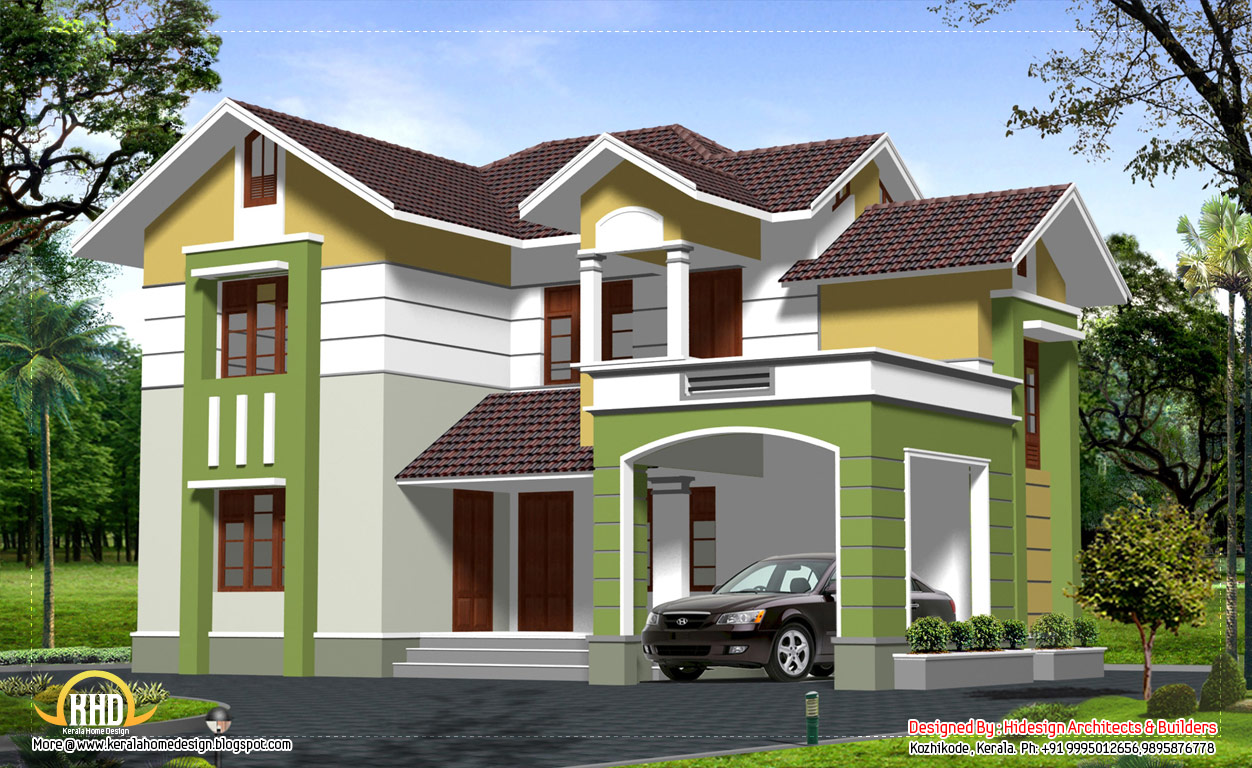 2 Story Contemporary House Design Kerala Photos