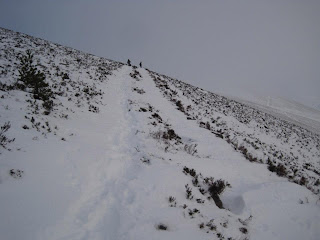 Descending the mountain