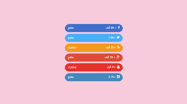 إضافة تابعونا على مواقع التواصل الاجتماعي لمدونة بلوجر