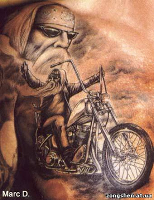 motorcycle tattoo