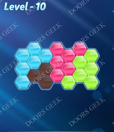 Block! Hexa Puzzle [Regular A] Level 10 Solution, Cheats, Walkthrough for android, iphone, ipad, ipod