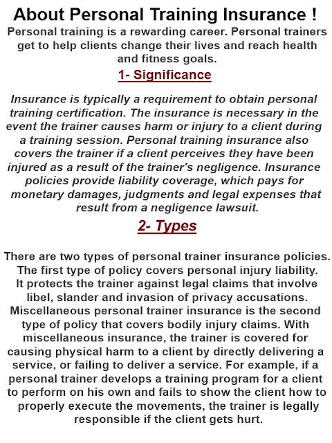  Personal Training Insurance