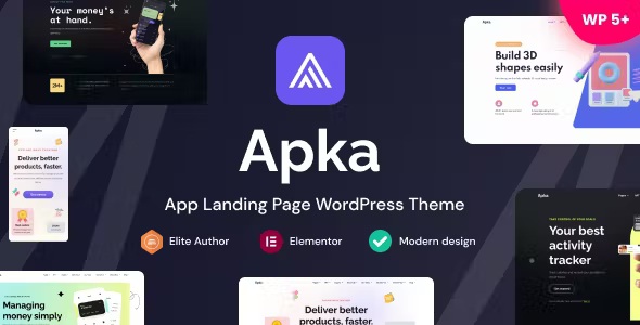 Best App Landing Page WordPress Theme