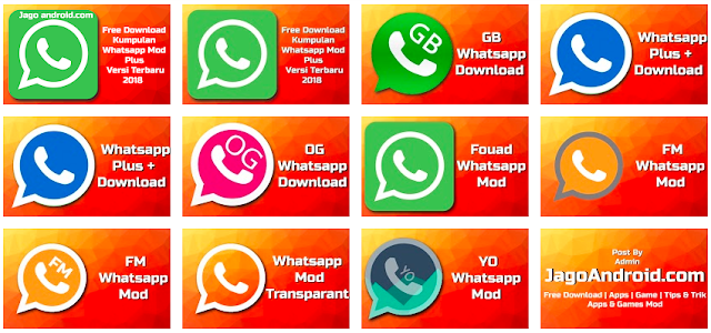  Dari skian banyaknya aplikasi whatsapp mod yang beredar kali ini admin akan membagikan ku Download kumpulan Whatsapp Plus Mod Apk Versi Terbaru 2018