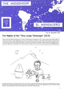 The Messenger 15 - December 1978 | ISSN 0722-6691 | TRUE PDF | Trimestrale | Fisica | Scienza | Astronomia
The Messenger is a quarterly journal presenting ESO's activities to the public.
