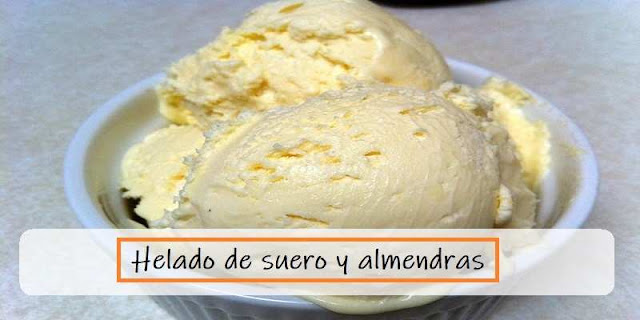 Helado de suero y almendras