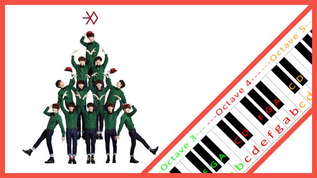 Miracles in December by EXO Piano / Keyboard Easy Letter Notes for Beginners