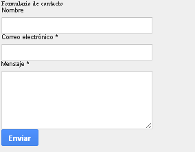 Formulario de contacto para blogger con un simple widget