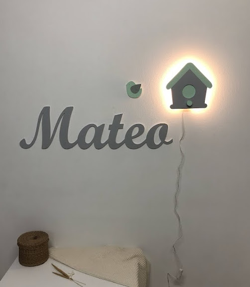 nombre niño Mateo decoración infantil personalizada