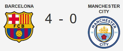 Match Result Barcelona vs Manchester City UEFA Champions League 2016 : Score 4-0, Barcelona vs Manchester City 2016, Barcelona vs Manchester City today, Barcelona vs Manchester City 4-0, Messi Top Score Goals Champions League Cages and Other Interesting Facts.