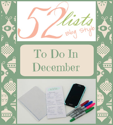 52 Lists #48 - To Do in December on Homeschool Coffee Break @ kympossibleblog.blogspot.com