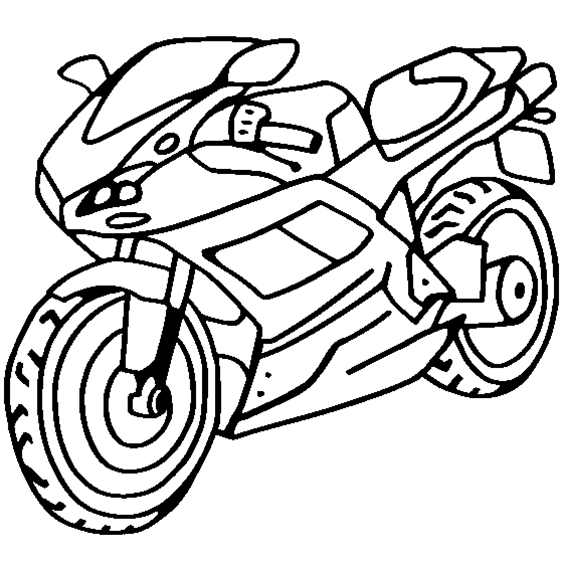 Motorcycle Coloring Drawing Free wallpaper