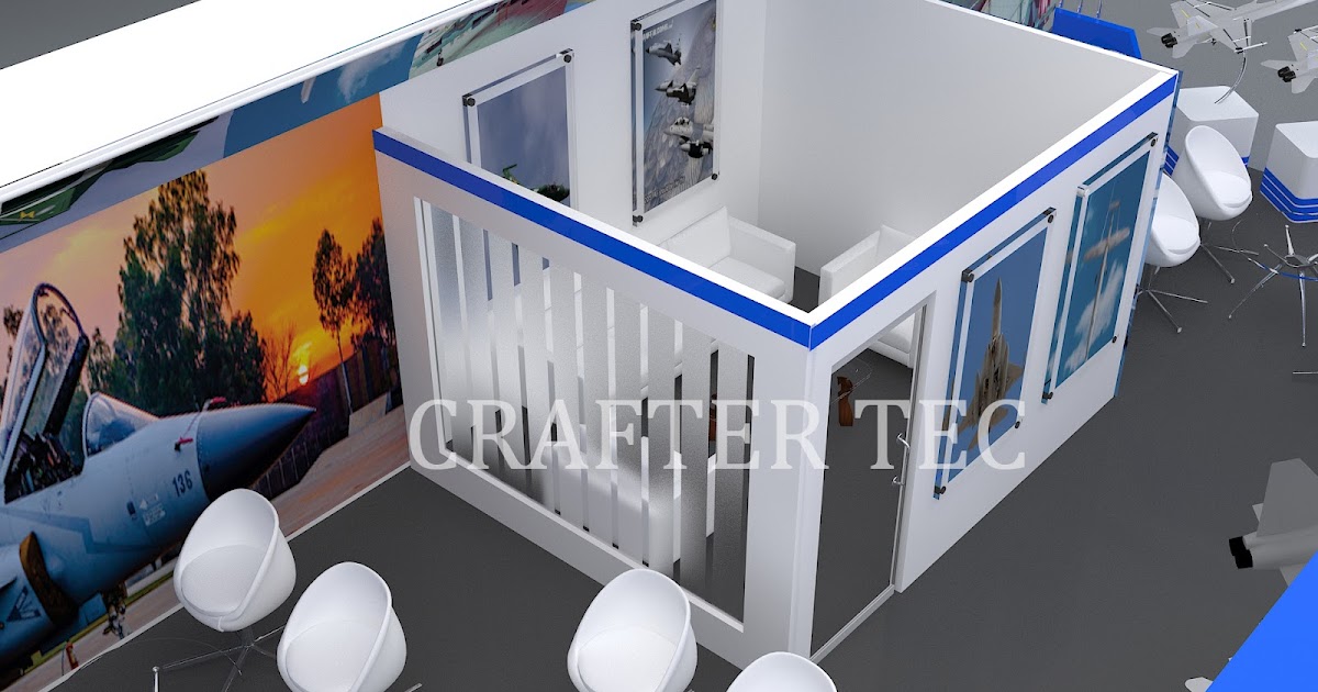 4 Booth Exhibition Design:  Easily scale your exhibition stand - if necessary