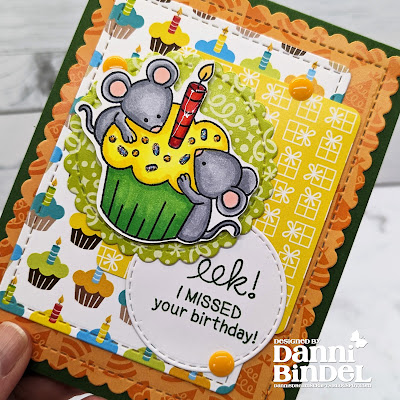 Trio of Birthday Cards by Danni Bindel-Newton's Nook Birthday Mice Stamp Set