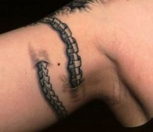 Totally cool 3D arm tattoo you really wud think that is actually going into