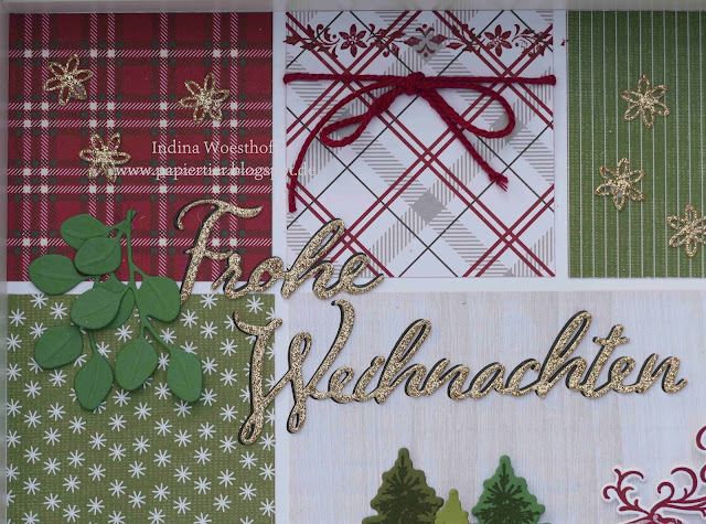 Weihnachtshirsch | Homedeko Stampin' Up! | papiertier Indina | Blog Hop