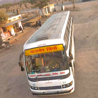 RSRTC Sleeper Bus. Barmer Depot