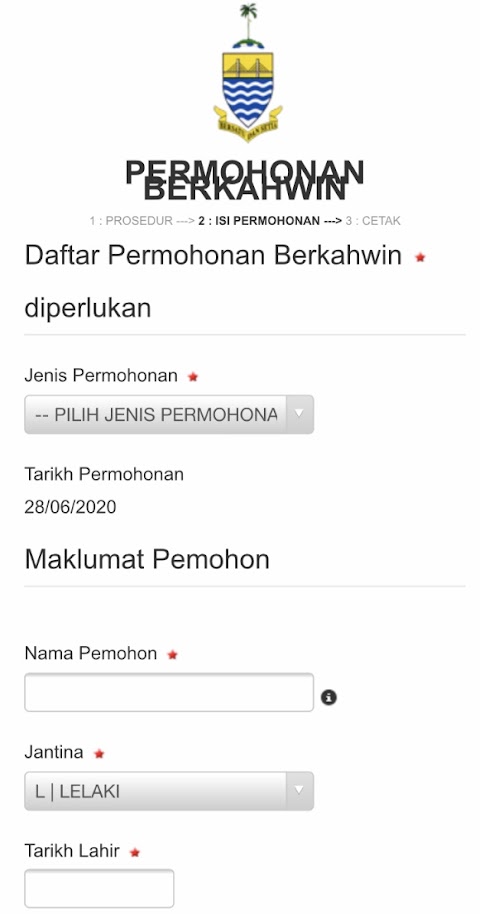 borang kursus kahwin pulau pinang
