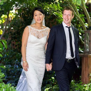 Priscilla Chan wedding gown