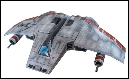 Star Wars V-wing Papercraft