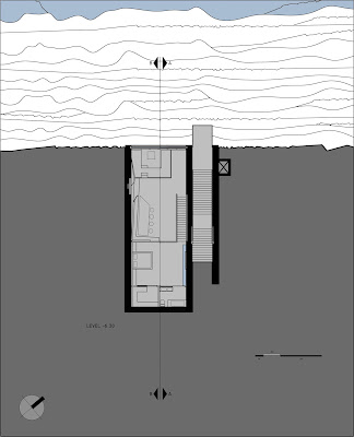 Casa Brutale Upper floor plan. Image OPA Works