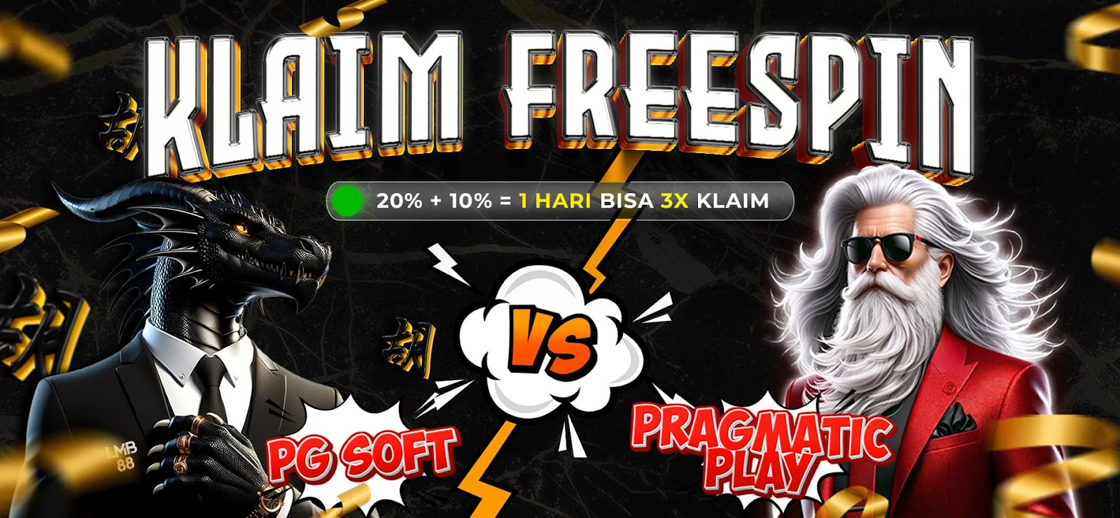 BONUS FREESPIN 30% PRAGMATIC PLAY VS BONUS FREESPIN 30% PG SOFT