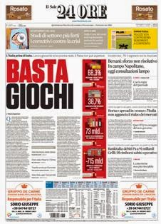 Il Sole 24 Ore del 29 Marzo 2013 | ISSN 0391-786X | PDF HQ | Quotidiano | Economia | Finanza | Politica
Il Sole 24 Ore è il quotidiano economico più venduto tra quelli pubblicati in Italia e il terzo giornale d'informazione più venduto nel paese dopo il Corriere della Sera e La Repubblica.
La testata nacque il 9 novembre 1965 dalla fusione di due quotidiani: Il Sole, fondato nel 1865, e 24 Ore, nato nel 1946.