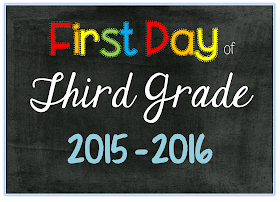 FREE First Day of School Picture Posters 2015-2016