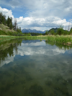 Channel linking the first and second lakes