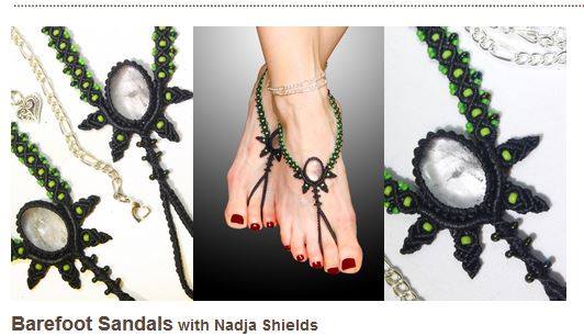 Barefoot Sandals class by Nadja Shields at CraftArtEdu 