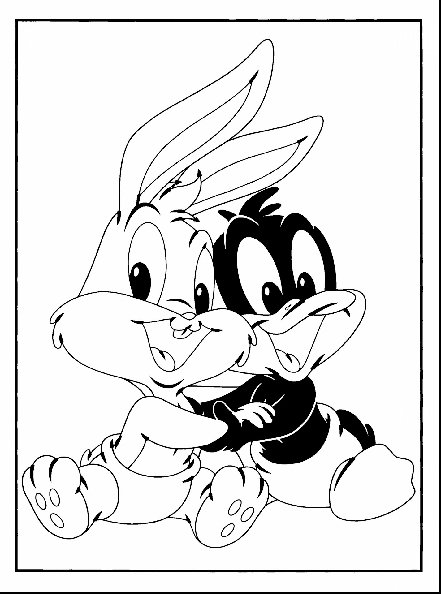 Spectacular Baby Looney Tunes Coloring Pages With Bugs Bunny Coloring Pages And Bugs Bunny Basketball Coloring
