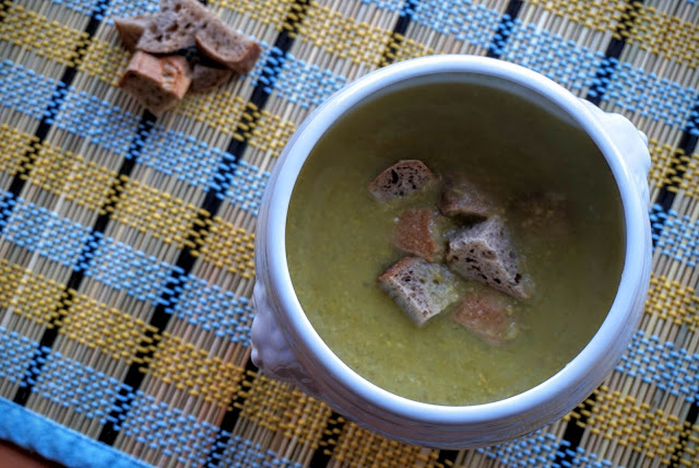 minestrina di piselli dell'ultimo minuto