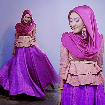 Kombinasi Warna Desain Baju Muslim Dian Pelangi