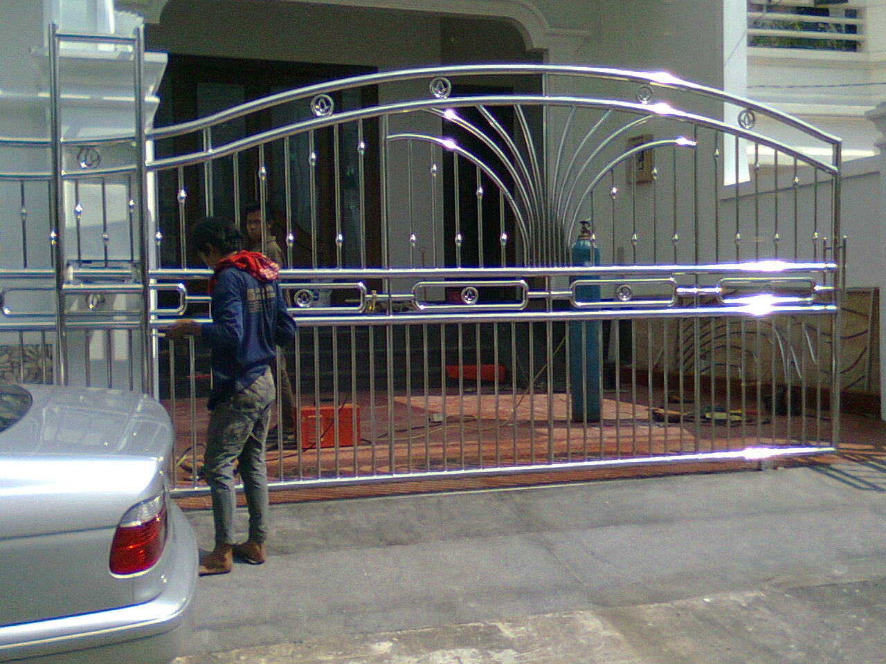  STAINLESS  STEEL  BESI  Pintu  Pagar  Stainless  Steel 