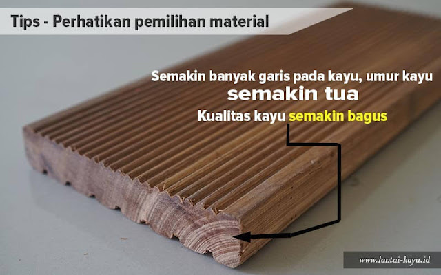 Perhatikan umur kayu