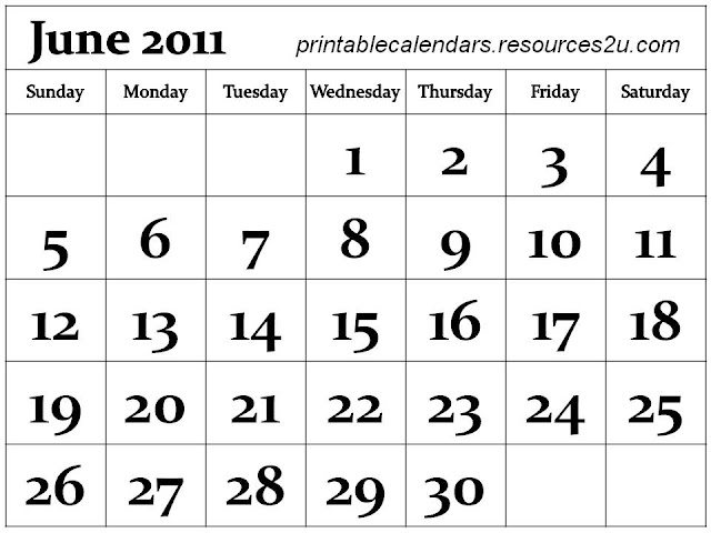 june calendar 2011. june calendar 2011 printable.