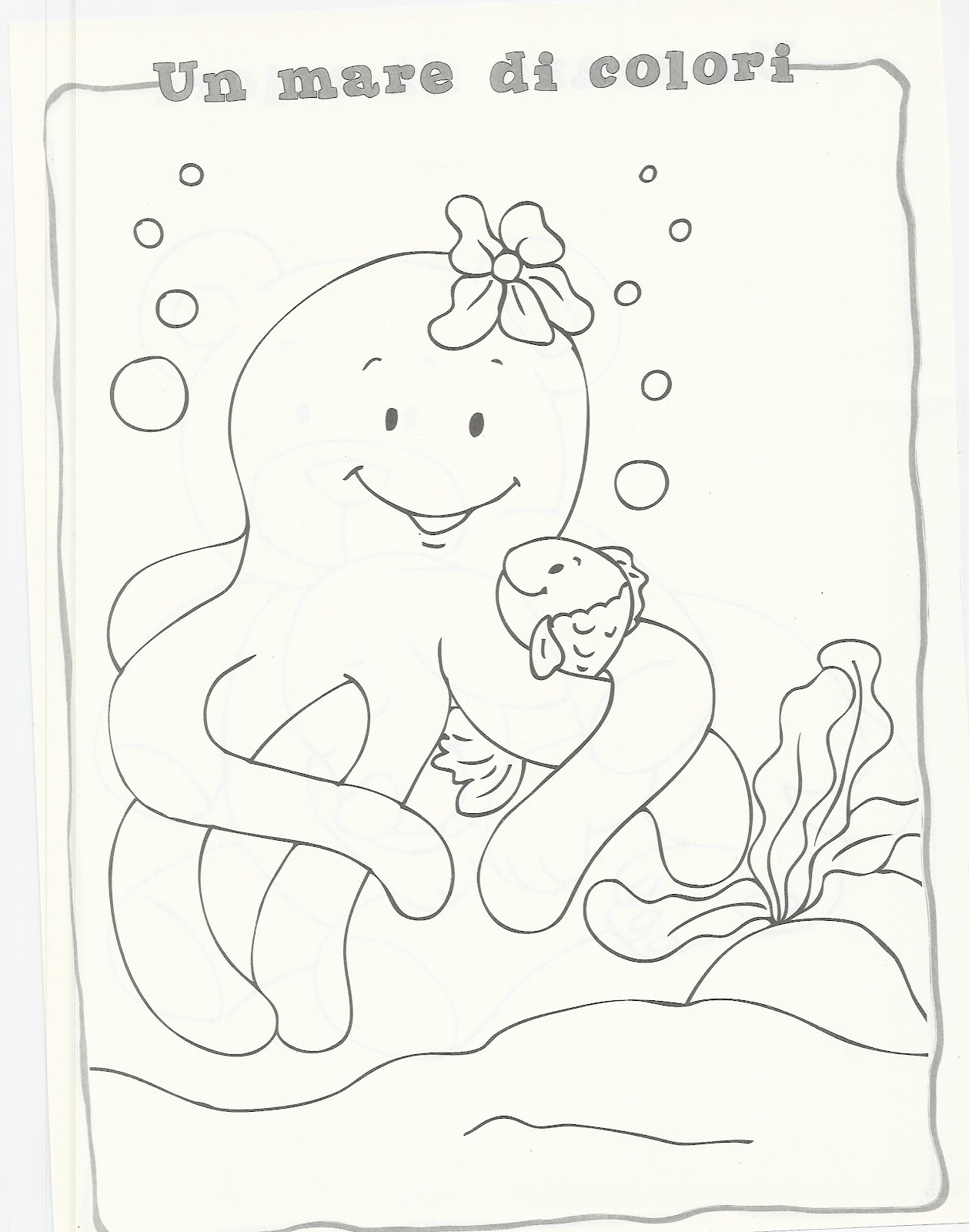 Disegni da colorare IL MARE L ESTATE GIOCHI SULLA SPIAGGIA ANIMALI MARINI