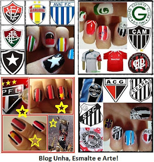 Dicas de unhas decoradas de times de futebol - Fotos e modelos 