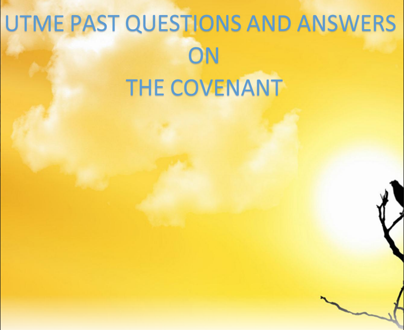 Free Download of JAMB-UTME-Past Questions with Answers on CRK's  "The Covenant" image by Sb Sanni