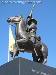 Statue atop Buffalo Soldier Memorial 
