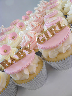 Girl Baby Shower Cupcakes