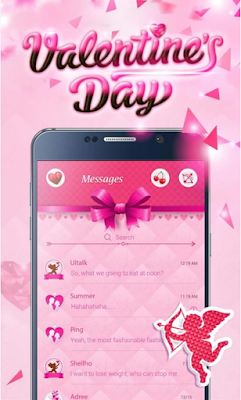 (FREE) GO SMS VALENTINE THEME for Android download images