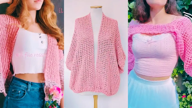 3 Chaquetas a crochet increíblemente hermosas y que puedes ajustar a cualquier talla 🌸