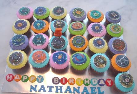 Beyblade Birthday Cake on Yochana S Cake Delight    Beyblade Cupcakes For Nathanael