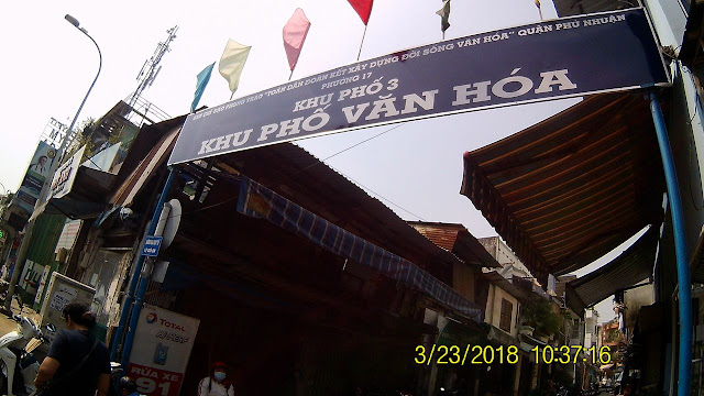 Welcome banner of a local village