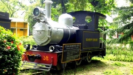 vulcan locomotives train in saidpur railway workshop