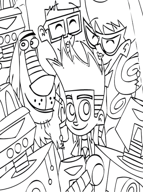 Print  Johnny Test Coloring Pages